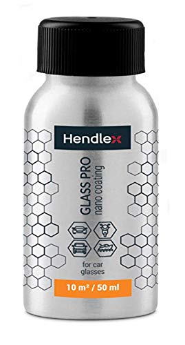 Hendlex Nano Glass Pro Protección Antiluvia de parabrisas para todo tipo de vehículos, tales como Coche, Moto, Camión etc. Repelentes: nieve, lluvia, barro, etc.