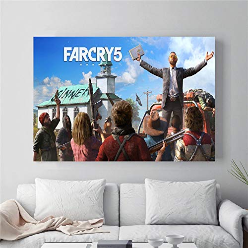 H/M Far Cry 5 HD Videojuego HD Art Poster DIY Abstracto Moderno Lienzo Mural Decoración De La Sala De Estar del Hogar Sin Marco 40X50Cm 5691K