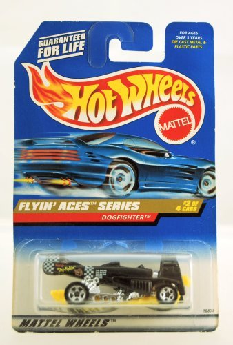 Hot Wheels Flyin' Aces Series Dogfighter #2 of 4 Black & Yellow Die Cast Limited Edition Collectible Collector #738 1:64 Scale by Hot Wheels