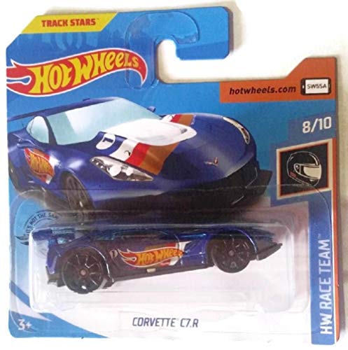 Hot Wheels Hw Race Team 8/10 - Blue Corvette C7.R 193/250 on Short Card