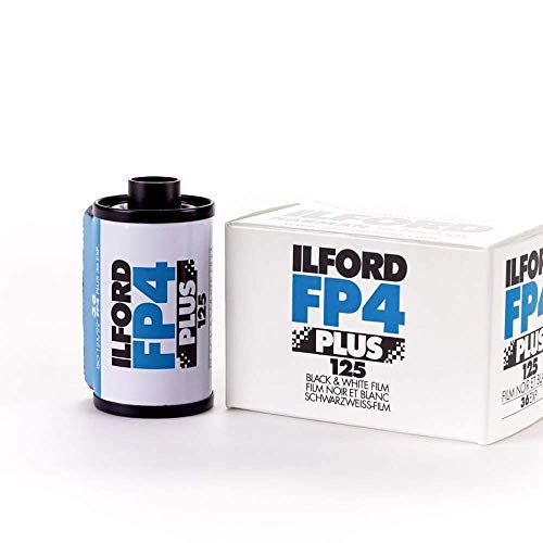 Ilford FP4 Plus - Carrete de 24 Exposiciones Película analógica, blanco y negro