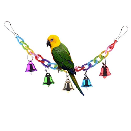 Keersi Columpio Colorido con Campanas para pájaros