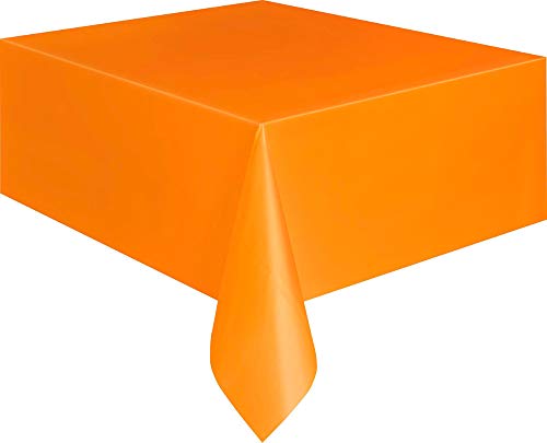 Mantel de Plástico - 2,74 m x 1,37 m - Naranja