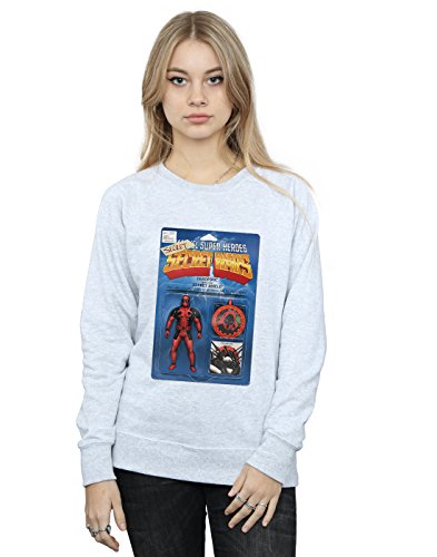 Marvel Mujer Deadpool Secret Wars Action Figure Camisa De Entrenamiento Cuero Gris Large