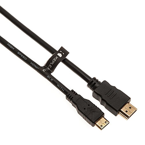 Mini HDMI a HDMI Cable Adaptadore Compatible con Sony Handycam CX190 / Fujifilm FinePix S6750, S6800, S6830, S6850, S8200, S8300 / Canon PowerShot SX40 HS, SX50 HS, SX500 IS, SX510 HS, SX520 HS (3m)