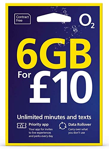 O2 (2G/3G/4G) UK & Europe Trio SIM PAYG £10 (Convert to Bundle - 2GB Data, 250 mins, 1000 Texts) + International Calling Card - (Love2surf Retail Pack)