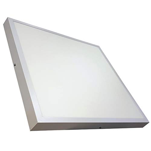 Panel LED Cuadrado de Superficie 60x60cm 48w. Color Blanco Neutro (4500K). 4400 Lumenes. Luminaria lampara de techo. A++