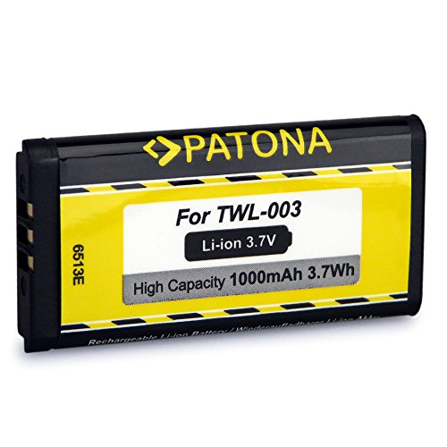 PATONA TWL-003 Li-Ion Power Bateria 3.7V 1000mAh Compatible con Nintendo DSi, NDSi, NDSiL, batería de Alto Rendimiento C/Twl-A-BP