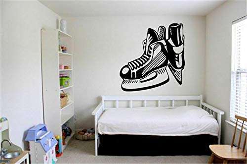 pegatina de pared etiqueta de la pared Pegatina Dormitorio Hockey Patines de hielo Blade Sport Game Boy Nursery For Boy Bedroom