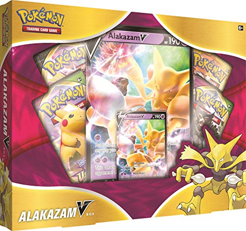 Pokémon POK80748 Pokemon TCG: Caja Alakazam V, Colores Variados