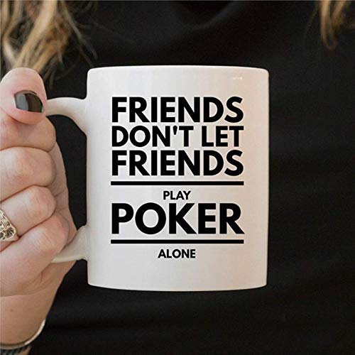 Poker Friends Present Poker Friends Taza de café Poker Friends Presente, Poker Friends Presente, Poker Friends, Poker, regalo para cumpleaños, 325 ml, taza de café o té Festival
