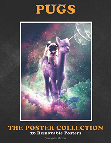 Poster Collection: Pugs Pick Up This Crazy Funny Galaxy Pug On Alpaca Unicorn D Animals