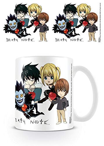 RUAN PP : Death Note, Chibi Characters Photo Coffee Mug 11OZ For Mother Stepmother Sister Aunt In Mother's Day Christmas Birthday Woman's Day New Year's Eve Thanksgiving Easter May Day