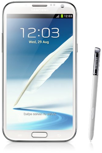 Samsung Galaxy Note II (N7100) - Smartphone libre (pantalla táctil de 5,5" 720x1280, cámara 8 Mp, 16 GB de capacidad, 4 procesadores de 1.6 GHz, 2 GB de RAM, S.O. Android 4.1), blanco