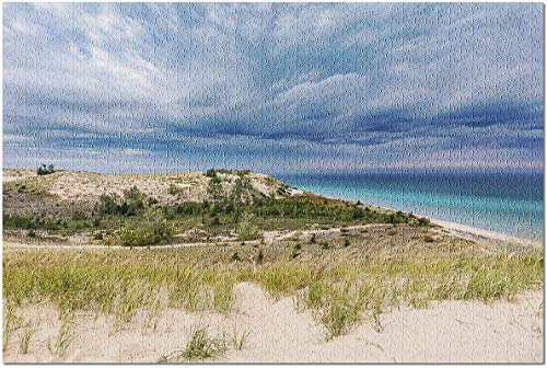 Storm Clouds Over Sleeping Bear Dunes & Lake Michigan - Puzzle de 1000 piezas para adultos