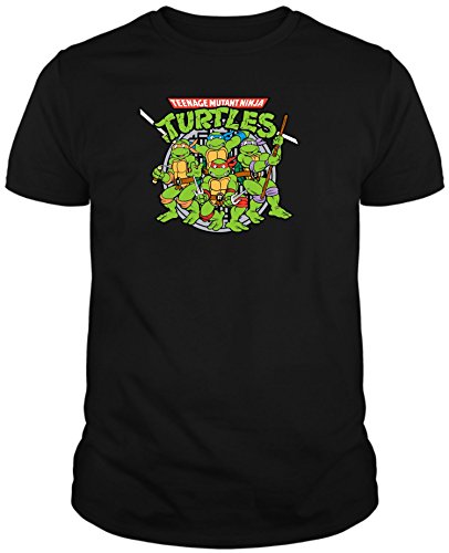 The Fan Tee Camiseta de NIÑOS Tortugas Ninja Retro Dibujos Animados 3-4 Años