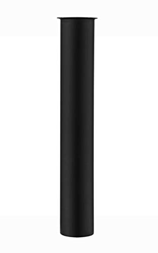 Tubo de inmersión de latón de 300 mm para sifón, tapón antiolores, alargador Keymark de 32 mm, tubo ajustable, sifón para botellas, color negro mate