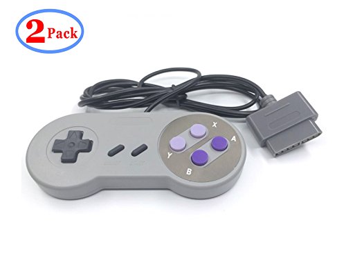 Two (2) Controllers Bundle For Super Nintendo SNES Bulk Packaging [Pack Of 2] by Generic