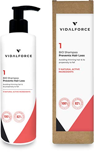 VidalForce, Champu 1 BIO | Prevención Caída | Evita el cabello fino y su propensión a la caída