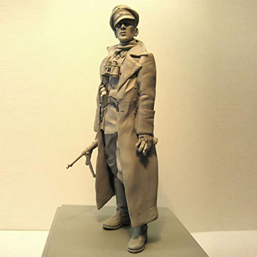 weizhang Soldado humanoide de resina 1/16 Tema de guerra militar de la Segunda Guerra Mundial Oficiales y soldados sin montar y sin pintar