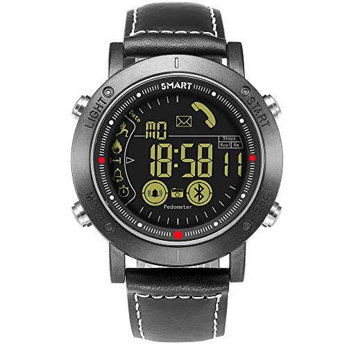 WenTao Reloj Inteligente Digital Inteligente Relojes Deportivos Para Hombres Deportes Al Aire Libre Con Bluetooth Calorías Podómetro Fitness Tracker Para Android IOS Teléfono Regalos Negro