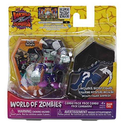 World of Zombies Zombies-44273 Pack de Dos Figuras 3 (Bandai 44273)
