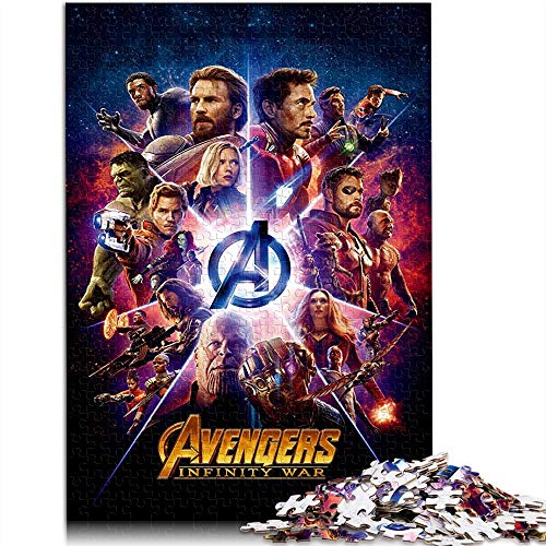 YITUOMO Juego de rompecabezas de 1000 piezas para adultos Vengadores 3: Infinity War, póster de película Classic Puzzle desafiante juego de puzzle, gran opción de regalo 38 x 26 cm