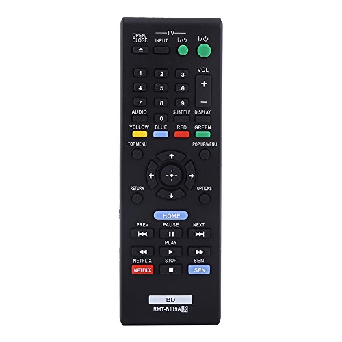 YOUTHINK Reemplazo de Control Remoto RMT-B119A para Sony BLU Ray Player BDP-S790 BDP-BX310 BDP-BX59 BDP-S5100 BDP-S390 BDP-S590 BDP-BX110 BDP-S1100 BDP-S3100 BDP-BX510 BDP-S580