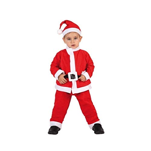 Atosa-69212 Atosa-69212-Disfraz Papá Noel niño infantil-talla 7 a 9 años rojo-Navidad, color (69212)