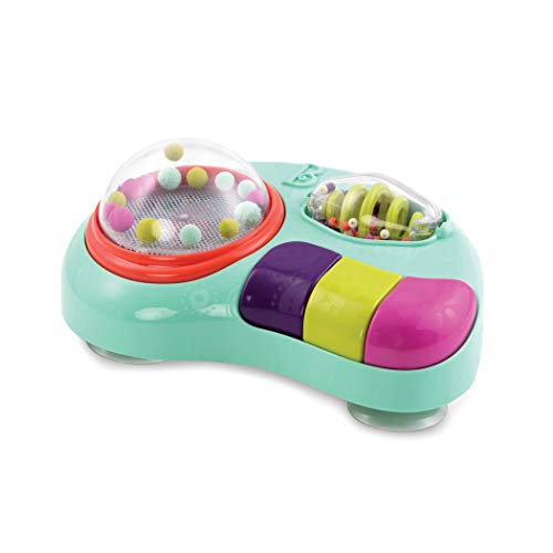 B. Toys Whirly Pop - Estación de Luces y música para bebé, con ventosas, 100 % no tóxico y sin BPA