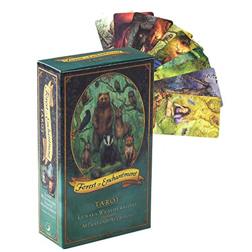 Baraja De Cartas del Tarot - Forest of Enchantment Tarot 78 Cartas Juego De Mesa Juego De Cartas Poker Fun Game Card, para Principiantes Y Lectores Experimentados