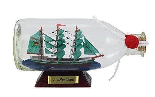 BARCO EN BOTELLA "ALEJANDRO DE HUMBOLDT ", Decoración Marítima, Botella de barco 16 cm