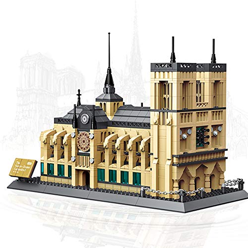 BENPAO Kits de Bloques de construcción de la Famosa Catedral de Notre Dame Regalos de Juguetes de construcción para niños Permita Que estén Juntos: para los Amantes conmemorativos