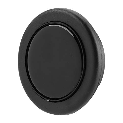 Botón de bocina, botón de bocina de volante universal para automóvil Botón de bocina de volante modificado negro Reemplazo del botón de bocina