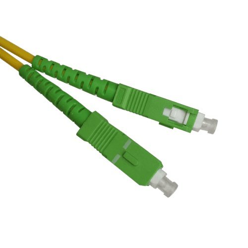 Cable Fibra optica SC-APC monomodo simplex 9-125 Amarillo (50 cm)
