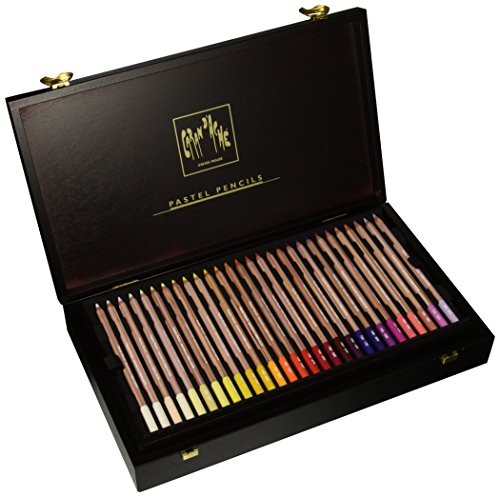 Caja de regalo de madera con 84 palillos pencils/Caran d'Ache 788.484, multicolor