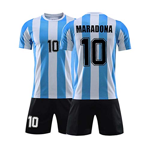 Camiseta De Fútbol para Hombre # 10 Dǐěgǒ Ǎrmǎndǒ Mǎrǎdǒnǎ/Camiseta De Leyenda De La Copa Mundial De Argentina 1986, Uniforme De Fútbol para Adultos Y Niños XXL