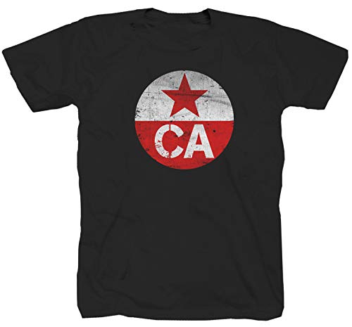 Camiseta del ejército rojo de Rusia, Unión Soviética, Cuba, Rotarmist DDR Speznas, color negro Negro XL