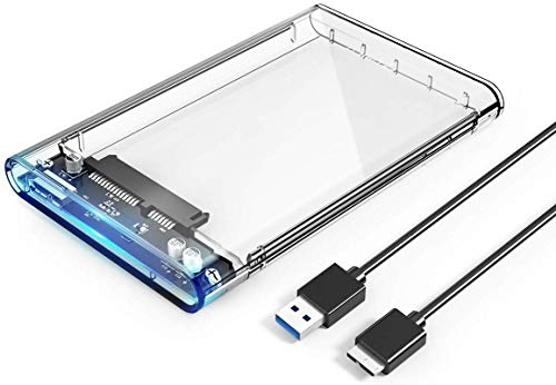 Carcasa para Disco Duro ORICO Caja Transparente Externo USB 3.0 para HDD SSD SATA III de 2,5 Pulgadas de 7mm 9.5mm