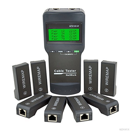 ChiliPower NF-8108-M Comprobador cable de teléfono multifunción Cat5 Rj45 8 piezas Gris