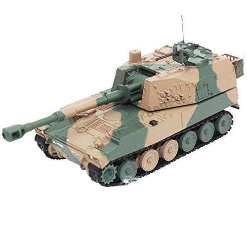 CMO Maqueta Tanque de Guerra, Obús autopropulsado Tipo 75 Metal Militares Escala 1/72, Juguetes y Regalos para Niños, 3,3 X 1,7 Pulgadas