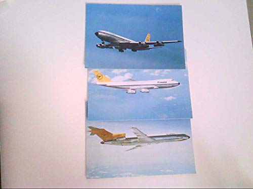 Condor. Drei Karten. Boeing 727 - 200. Boeing 747. Boeing 707 - 430. AK.
