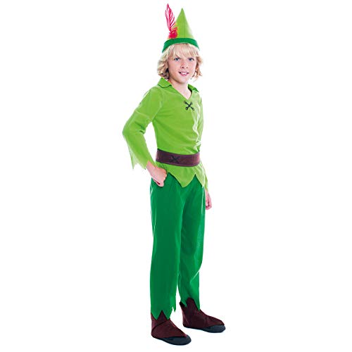 Disfraz Peter Pan Niño【Tallas Infantiles de 3 a 12 años】(Talla 3-4 años) | Disfraces Carnaval Cuentos Personajes Fantasía Niños