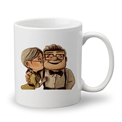Disney Pixar Carl y Ellie up películas Custom taza de café y té