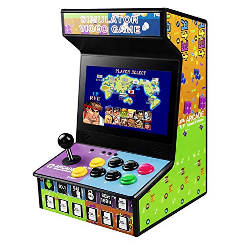 DOYO Máquina Arcade Juegos Consola Arcade Retro y Recargable, Incorporados 88 Juegos, Pantalla LCD a Color de 10.1 Pulgadas