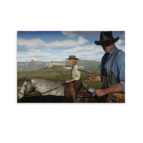 DRAGON VINES Great West, Red Dead Redemption 2 - Póster de pared (30 x 45 cm)