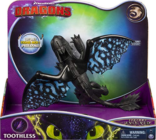 Dragons 6046847 Movie Line Deluxe Dragons - Figura de acción con luz y Efectos de Sonido, diseño de dragón