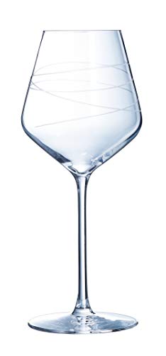 Eclat P0858 - Juego de 4 copas de vino (38 cl), color blanco