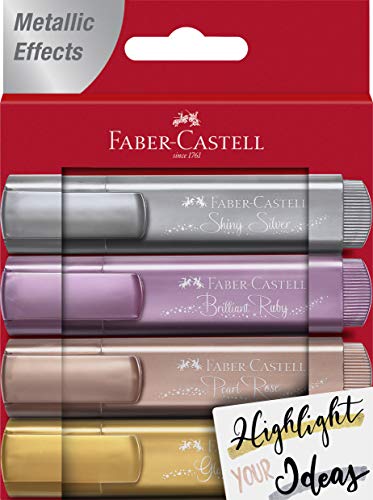 Faber Castell 154640 Rotulador Fluorescente, Color metálico, 1,6 x 11,8 x 15,2 cm (FC154640)