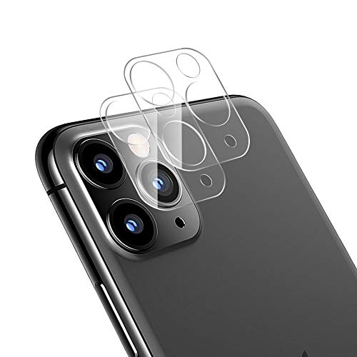 G-Color Protector Cámara/Cámara Trasera Lente de iPhone 11 Pro/Pro MAX, [2 Unidades], [Alta definición] [2.5D 0.2mm] [9H de Dureza] Cristal Vidrio Templado para iPhone 11 Pro/Pro MAX